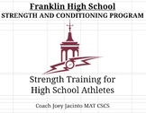 2024 Franklin High School Fall Athlete Training Program