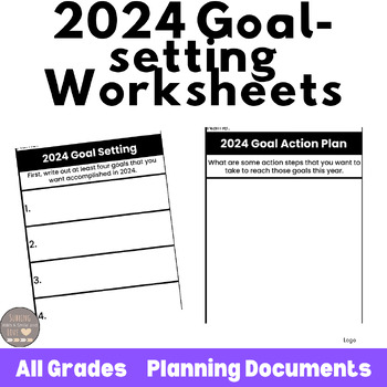Preview of 2024 Goal-Setting Worksheets