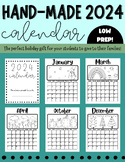 2024 Hand-Made Calendar | Low Prep Christmas/Holiday Gift 