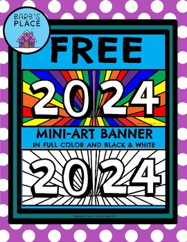 Preview of 2024 MINI-ART BANNERS in Full-Color and Black & White