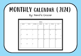 2024 Monthly Calendar