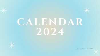 Preview of 2024 Monthly Planner / Calendar / Organization