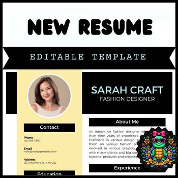 Preview of 2024 NEW Beautiful Editable Colorfuk Resume Templates for Google