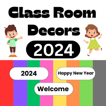Preview of 2024 New Class Room Decor Poster Cards |Bulletin Boards