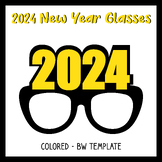 2024 New Year Glasses craft | 2024 Paper Sunglasses Colori
