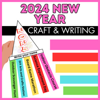 Preview of 2024 New Year Goals Rocket Craft |January Craft ideas For Kids To Make New Goals