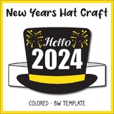 2024 New Year Hat Craft | New year Headband/Crown Printabl