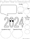 2024 New Year Resolution Print & Teach Goal Setting Activi