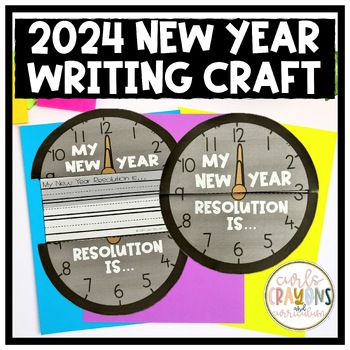 2024 New Year Resolution Writing Craft | 1st, 2nd, and 3rd Grade Writing