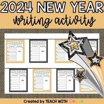 New Years 2024 Goals Writing Activity | New Years Resolution 2024