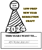 2024 New Years RESOLUTION LOW-PREP CRAFT