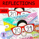 New Years Resolutions Activity 2024 Reflections Craft