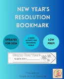 2024 New Years Resolution Bookmark