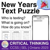 2024 New Years Text Mystery! Critical Thinking Text Puzzle