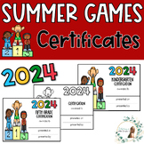 2024 Paris Summer Games Certificates