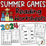 2024 Paris Summer Games ELA and Reading Worksheets