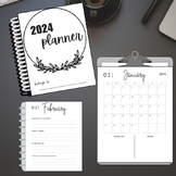 2024 New Year Planner - Digital Printable Calendar