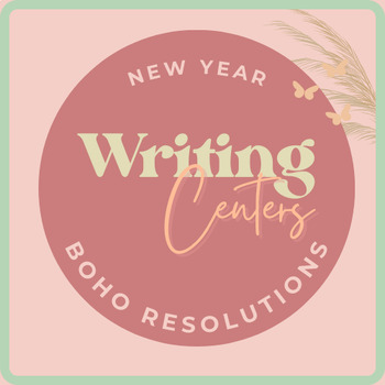 Preview of Free 2024 -boho   -New Year's  - Writing, Resolutions and Goals - Digital_Print