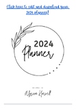 2024 Simple Planner Editable in Canva