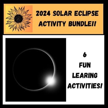 Preview of 2024 Solar Eclipse Activity Bundle: CVI, Low Vision, High Contrast