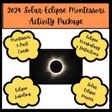 2024 Solar Eclipse Montessori Activity Package: High Contr