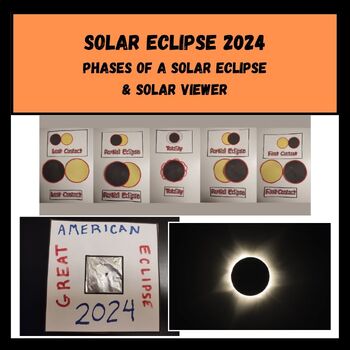 Preview of 2024 Solar Eclipse Phases of the Eclipse & Solar Viewer!  CVI & Low Vision