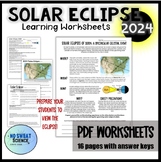 2024 Solar Eclipse in the USA Astronomy Learning Science W