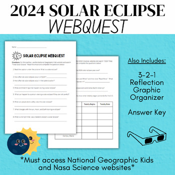 Preview of 2024 Solar Eclipse WebQuest