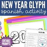 2024 Spanish New Year's Año Nuevo Glyph Activity - Editabl