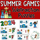 2024 Summer Games Paris Subtraction Puzzles