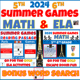 2024 Summer Olympics Reading Math End of Year Countdown to Summer
