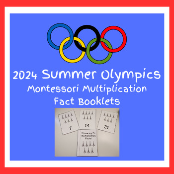 Preview of 2024 Summer Olympics Multiplication Fact Booklets for Numbers 1-10