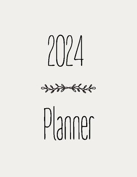Preview of 2024 Teacher Planner