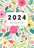 2024 Teacher Planner Floral Print - Editable and Printable