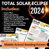 Post - 2024 Total Solar Eclipse Middle School Reading Acti