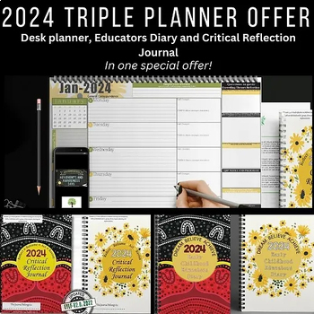 Preview of 2024 Triple Offer-Planner/Journal/Educators Diary