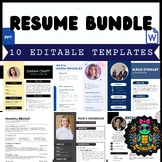 2024 Ultimate Collection: 10 Editable Resume Templates Wor