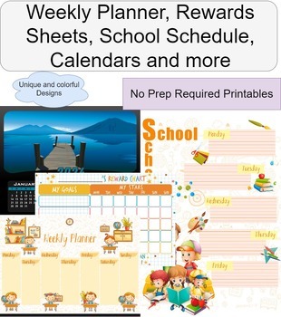 Preview of 100th Day of School Ultimate Organizer: Weekly Planners, Reward Sheets and more