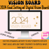 2024 Vision Board Activity - New Year's Resolutions and Go