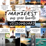 2024 Vision Board Images Manifest Happiness Printable PDF 