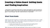 2024 Vision Board Two Part Assignment *No Prep* Rubric Inc