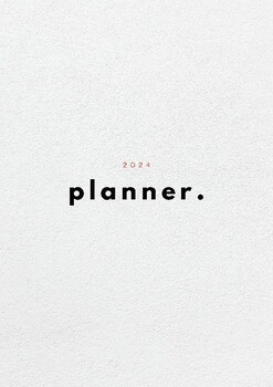 Preview of 2024 Weekly & Monthly Planner (Jan 2024 - Dec 2024) for Daily Tasks & Goals