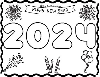 2024 Worksheet, Craft Sheet by Doe Rae Me Academy | TPT