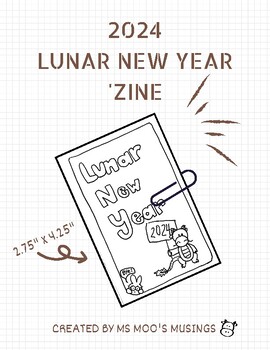 Preview of Lunar New Year 2024: Year of the Dragon Mini Booklet or Zine