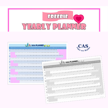 Preview of 2024 Yearly Planner Freebie
