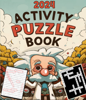 Preview of 2024 activity Puzzle Book For Adults & Seniors Large Print