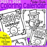 2024 Coloring Calendar to Color Parent Christmas Gift from