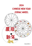 2024Chinese New Year  ZODIAC WHEEL (include Simp, Traditio