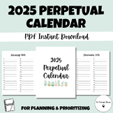 2025 Perpetual Calendar