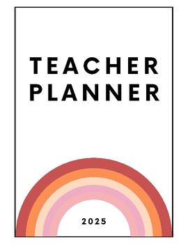 Preview of 2025 Teacher Planner